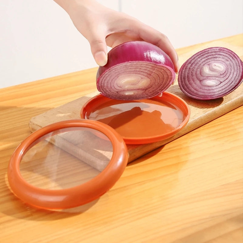 Reusable Fruit Saver Container with Retractable Seal Cover