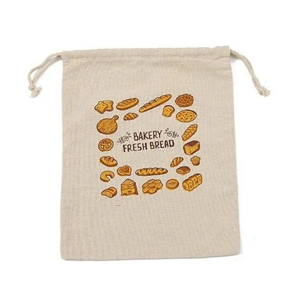 Eco-Friendly Reusable Linen Bread Storage Bags