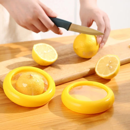 Reusable Fruit Saver Container with Retractable Seal Cover